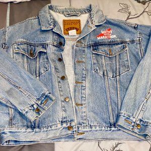 New York City MV Sport Jean Jacket Medium Blue Size Large
